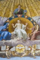 Dispute du Saint-Sacrement, (détail)