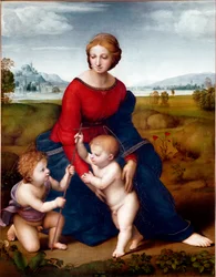 La Vierge dans la Prairie ou Madone du Belvédère