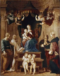 Vierge avec quatre anges et quatre