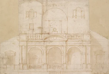 Conception architecturale Villa Madama, début du 16ème siècle