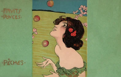 Pêches, vers 1900 (illustration)
