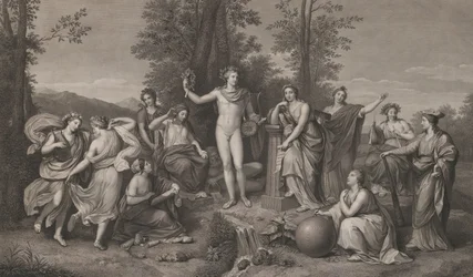 Apollon et les Muses sur le Parnasse, 1784