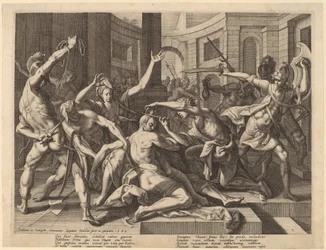 Dalila coupant les cheveux de Samson, 1589