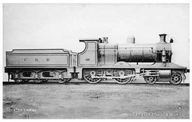 Locomotive tender 4-4-0, locomotive à vapeur construite par Kerr, Stuart and Co, début du 20e siècle