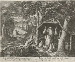 Saint Arnold de Metz en ermite
