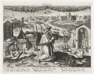 Pietas comme personnification de la piété (Belangrijkste bezigheden van een prins) (Schema, seu speculum principum)