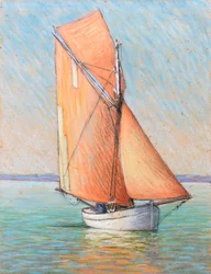 Filadière on the Gironde estuary (pastel on paper)
