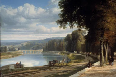 Promenade au parc de Saint-Cloud (détail)