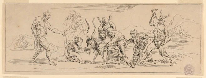 Bacchanale avec une chèvre
