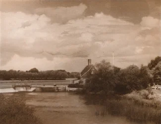Écluse de Goring, vers 1927