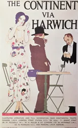 Le continent via Harwich (affiche)