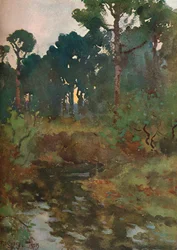 Étude de paysage décoratif, vers 1903, 1903-1904