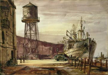 Port (aquarelle sur papier)