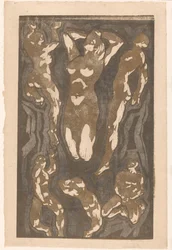 Composition avec six figures humaines
