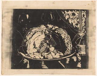 Nature morte avec plat