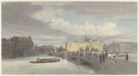 Vue du pont Halvemaansbrug sur l