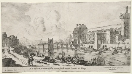 Vues de Paris : Vue du Louvre et des Tuileries