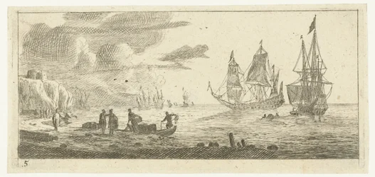Port avec deux grands voiliers