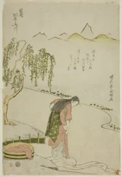 La rivière Chofu Jewel dans la province de Musashi (Musashi Chofu no Tamagawa), d