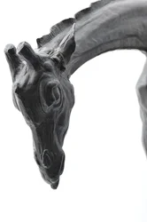 Grande girafe avec tête baissée, modelée 1909-10, coulée avant 1913