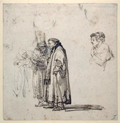 Un groupe de savants âgés et, séparément, le profil d
