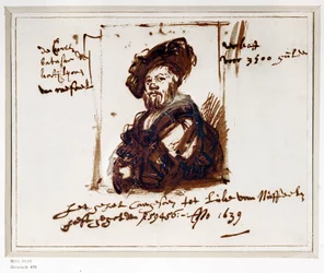 Baldassare Castiglione, auteur de "Il Cortegiano", le livre du parfait courtisan (dessin)