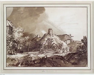 Maisons sous un ciel d