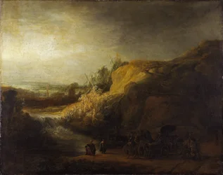Paysage avec baptême d