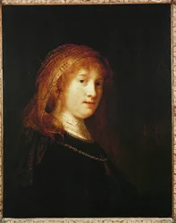 Saskia avec un voile (peinture sur toile)