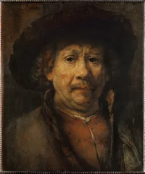 Le petit autoportrait (huile sur bois de noyer)