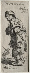 Un paysan criant : il fait très froid, 1634