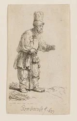 Un paysan coiffé d