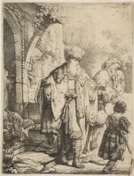 Abraham chassant Agar et Ismaël, 1637