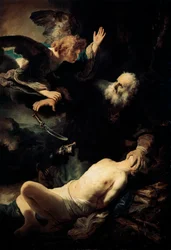 Abraham sacrifiant Isaac, 1635