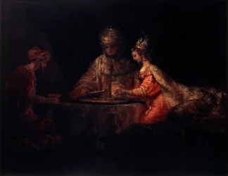 Assuérus, Haman et Esther, 1660