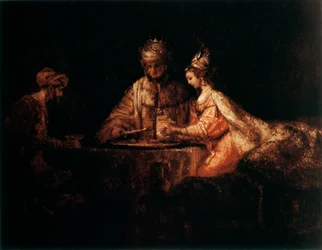 Assuérus, Haman et Esther, 1660