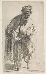 Mendiant avec une jambe de bois, vers 1630