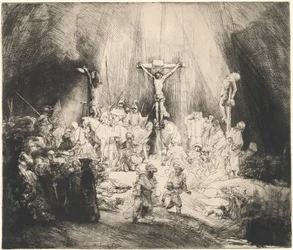 Le Christ crucifié entre les deux larrons (Les trois croix)
