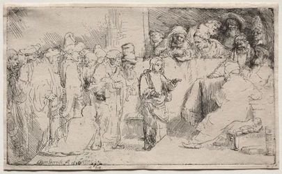Le Christ disputant avec les docteurs : Une esquisse, 1652
