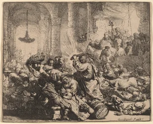 Le Christ chassant les marchands du temple