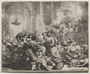 Le Christ chassant les marchands du temple