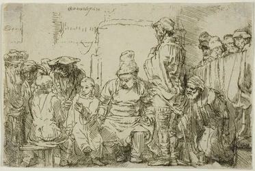 Christ assis disputant avec les docteurs