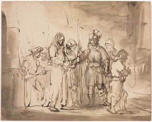 Christ conduit devant Caïphe, vers 1641-1642