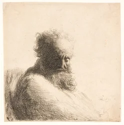 Vieil Homme Barbu. Buste