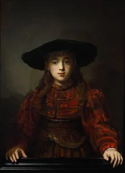 Fille dans un cadre photo, 1641