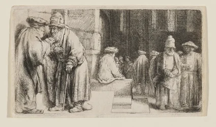 Des Juifs dans une synagogue