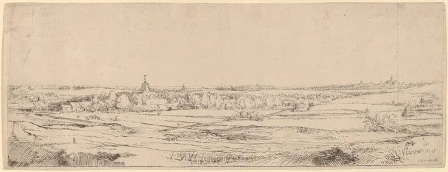 Paysage avec vue vers Haarlem (Le champ du peseur d