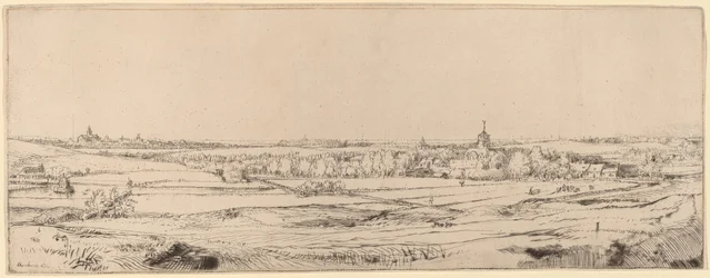Paysage avec vue sur Haarlem (Le champ du peseur d