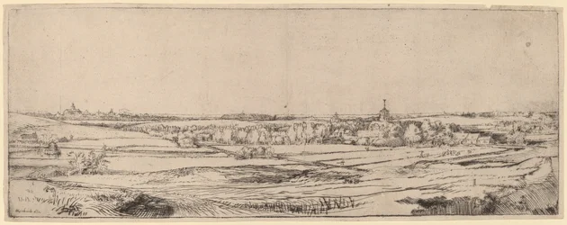 Paysage avec vue sur Haarlem (Le champ du peseur d