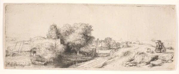 Paysage avec un laitier